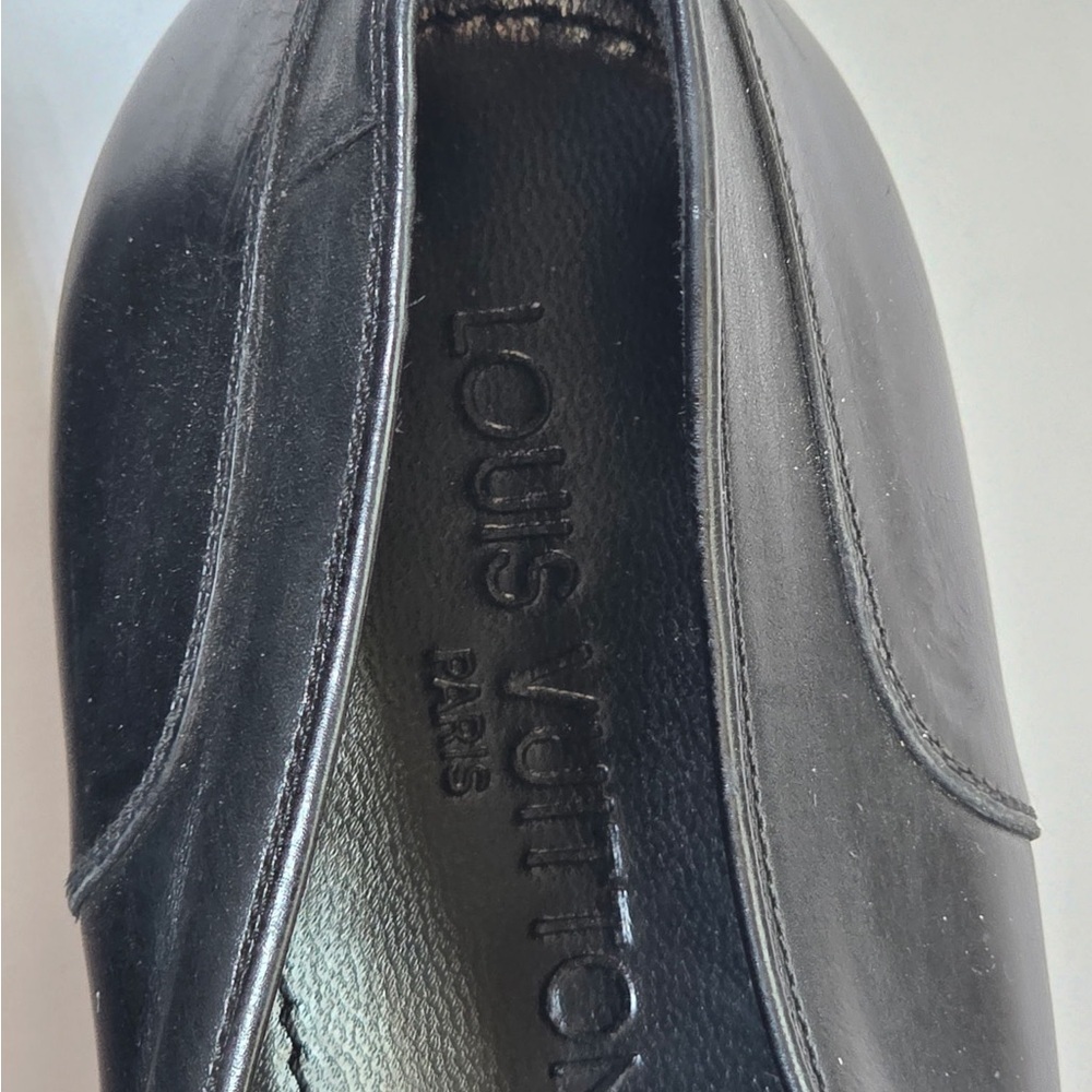 Louis Vuitton Men’s Black Leather Loafers - Picture 4 of 6